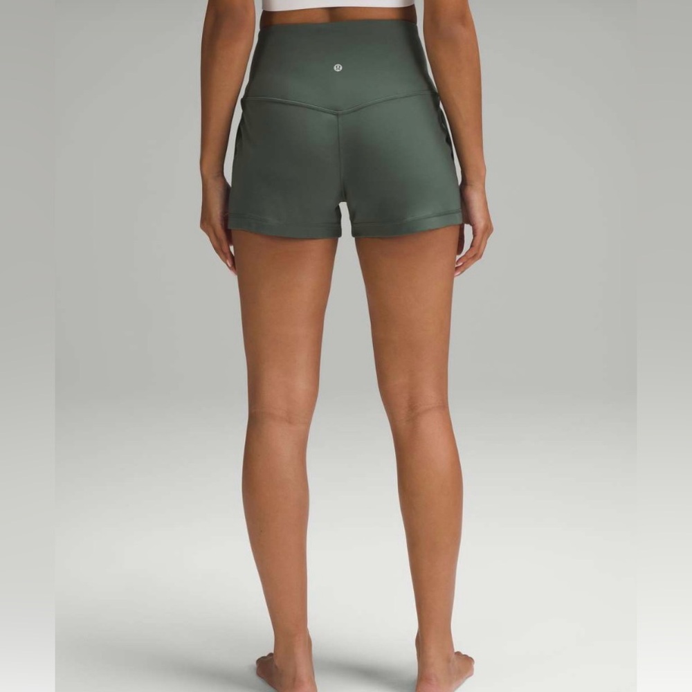 Women's Green Athletic Shorts